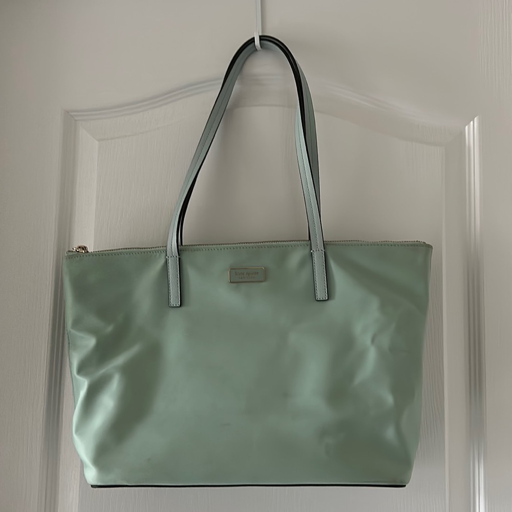 Kate Spade purse, mint green